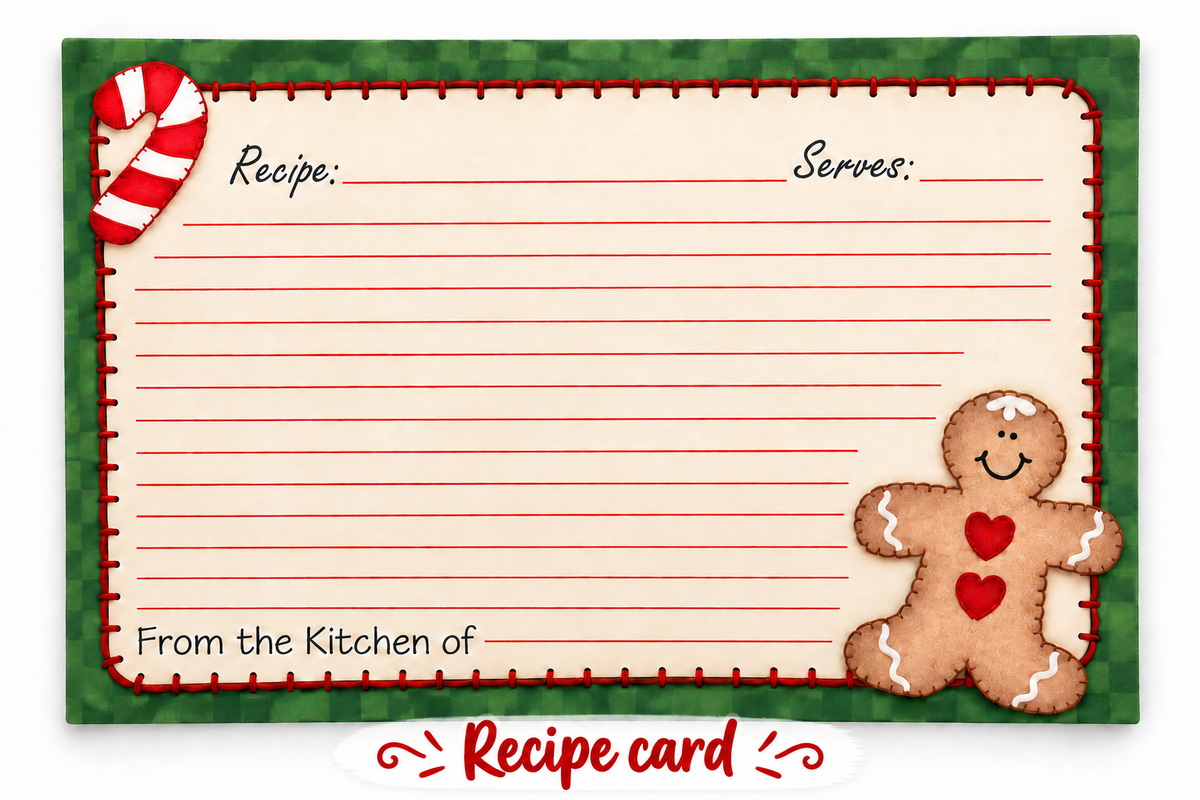 Christmas Cookie Baking Memory Mini-Scrap Kit