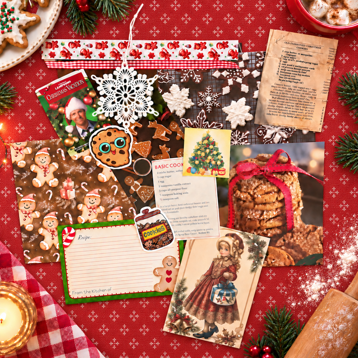 Christmas Cookie Baking Memory Mini-Scrap Kit